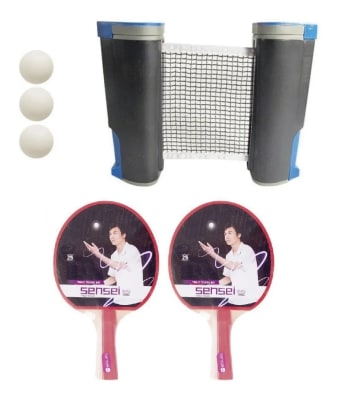 SET PING PONG INSTANT 2 PALETAS + 3 PELOTAS + RED1