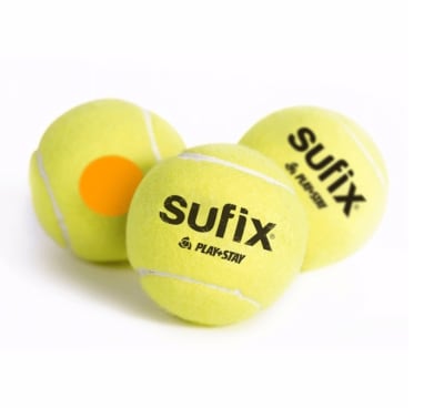 SET DE 3 PELOTAS DE TENIS MARCA SUFIX PUNTO NARANJO1