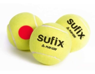 SET DE 3 PELOTAS DE TENIS MARCA SUFIX PUNTO ROJO1