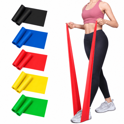 PACK DE 5 BANDAS ELASTICAS DE RESISTENCIA 150x15 CM1