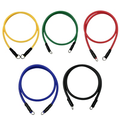 SET DE 5 TUBOS ELASTICOS DE RESISTENCIA 11 PIEZAS