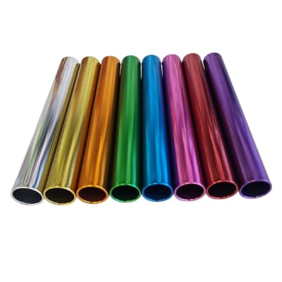 SET DE 8 TESTIMONIOS DE ATLETISMO ALUMINIO TALLA JUNIOR