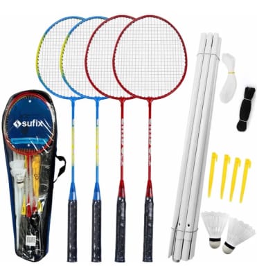 SET DE BADMINTON PARA 4 JUGADORES MARCA SUFIX1