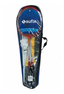 SET DE BADMINTON PARA 4 JUGADORES MARCA SUFIX