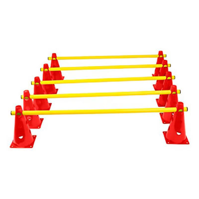 SET DE 10 CONOS Y 5 POSTES DE ENTRENAMIENTO MULTIPROPOSITO1