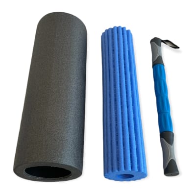 SET RODILLO MASAJEADOR FOAM ROLLER 3 EN 11