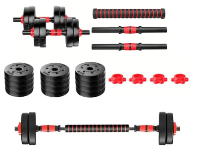 SET DE MANCUERNAS HOME 20 KG CON EXTENSOR1