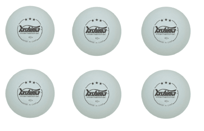 SET DE 6 PELOTAS DE PING PONG YASHIMA 3 ESTRELLAS NARANJA
