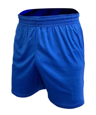 SHORT DE FUTBOL DRB AZULINO LISO COSTURAS REFORZADAS
