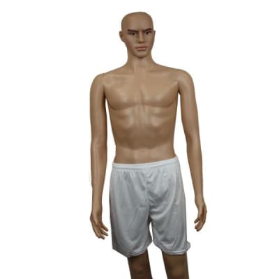 SHORT DE FUTBOL DRB BLANCO LISO COSTURAS REFORZADAS