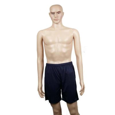 SHORT DE FUTBOL DRB NEGRO LISO COSTURAS REFORZADAS