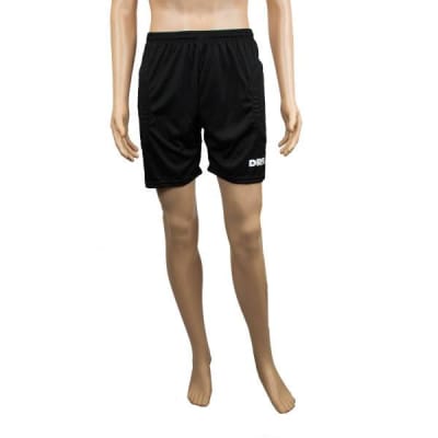 PANTALON CORTO DE ARQUERO DRB NEGRO CON PROTECCIONES