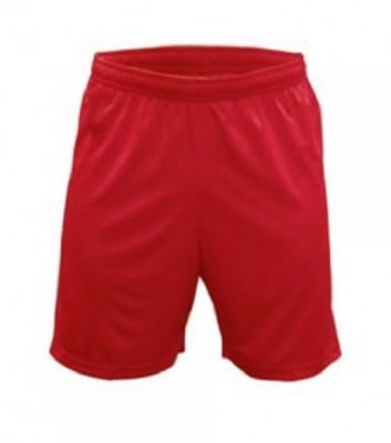 SHORT DE FUTBOL DRB ROJO LISO COSTURAS REFORZADAS