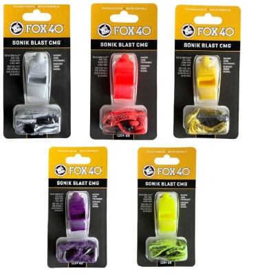 SILBATO DE ARBITRO MARCA FOX 40 MODELO SONIK BLAST CMG 120+ dB1