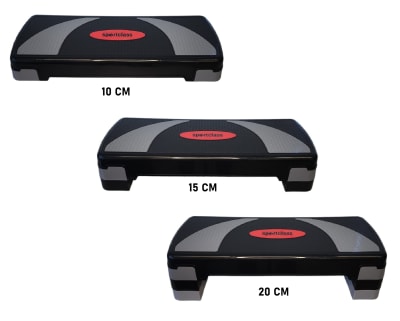 STEP AEROBICO REGULABLE 3 NIVELES 10-15-20 CM