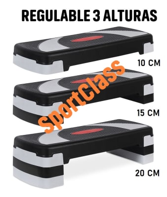 STEP AEROBICO REGULABLE 3 NIVELES 10-15-20 CM STEP AEROBICO REGULABLE 3 NIVELES 10-15-20 CM