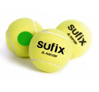 SET DE 3 PELOTAS DE TENIS MARCA SUFIX PUNTO VERDE1
