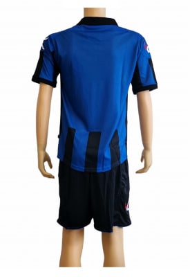 PACK 15 UNIFORMES DE FUTBOL LEGEA MODELO BELGRADO NEGRO/AZUL