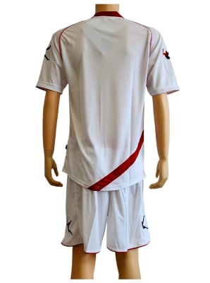 PACK 15 UNIFORMES DE FUTBOL LEGEA MODELO NAIROBI BLANCO/ROJO