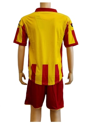 UNIFORME DE FUTBOL LEGEA MODELO BELGRADO ROJO/AMARILLO