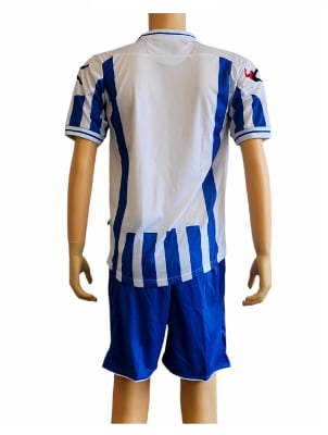 UNIFORME DE FUTBOL LEGEA MODELO SALONICCO AZUL/BLANCO