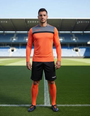 UNIFORME DE ARQUERO FUTBOL MACRON MANGA LARGA TALLA S1