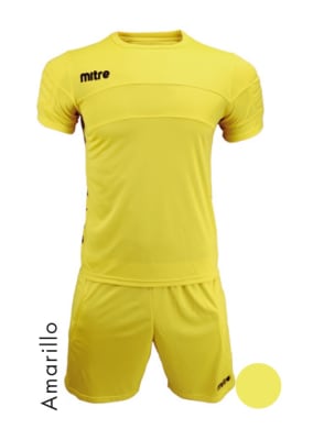 UNIFORME DE ARQUERO FUTBOL MITRE MANGA CORTA AMARILLO1