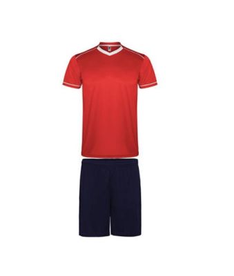 UNIFORME DE FUTBOL ROLY UNITED TALLA 12 COLOR ROJO-AZUL MARINO1