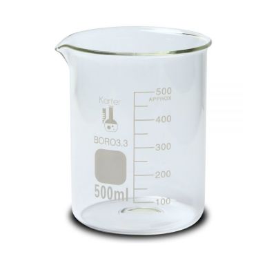 VASO PRECIPITADO DE VIDRIO 500 ML FORMA BAJA1