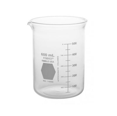 VASO PRECIPITADO DE VIDRIO 600 ML FORMA BAJA1
