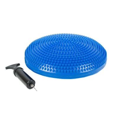 ALMOHADILLA DE BALANCE CON BOMBIN DE MANO AZUL1