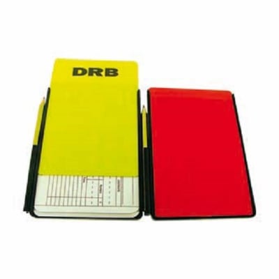 TARJETAS DE ARBITRO MARCA DRB MODELO PRO (PAR)