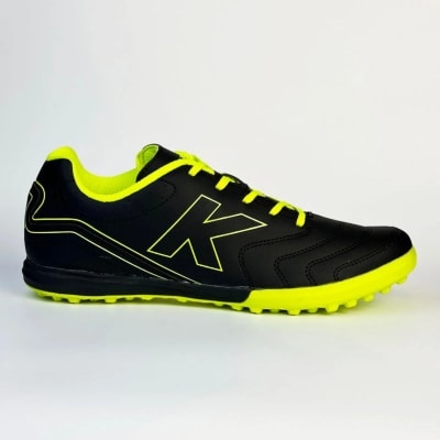 ZAPATILLA DE FUTBOLITO KELME TURF GALACTICO NEGRO/AMARILLO FLUOR
