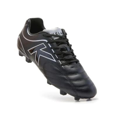 ZAPATO DE FUTBOL KELME LEGACY FG NEGRO SILVER 100% CUERO
