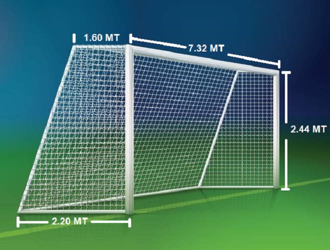 RED DE FUTBOL DRB HEXAGONAL POLIESTER TRENZADO 4.0 MM MEDIDA OFICIAL ...