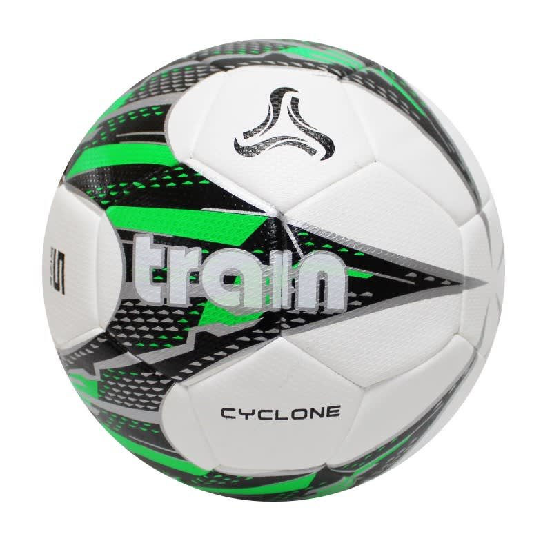BALON DE FUTBOL TRAIN CYCLONE N° 5 BLANCO-VERDE-NEGRO