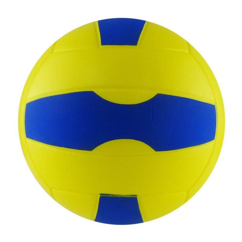 BALON DE ESPUMA VOLEIBOL Nº 7 (17.5 CM) AMARILLO-AZUL
