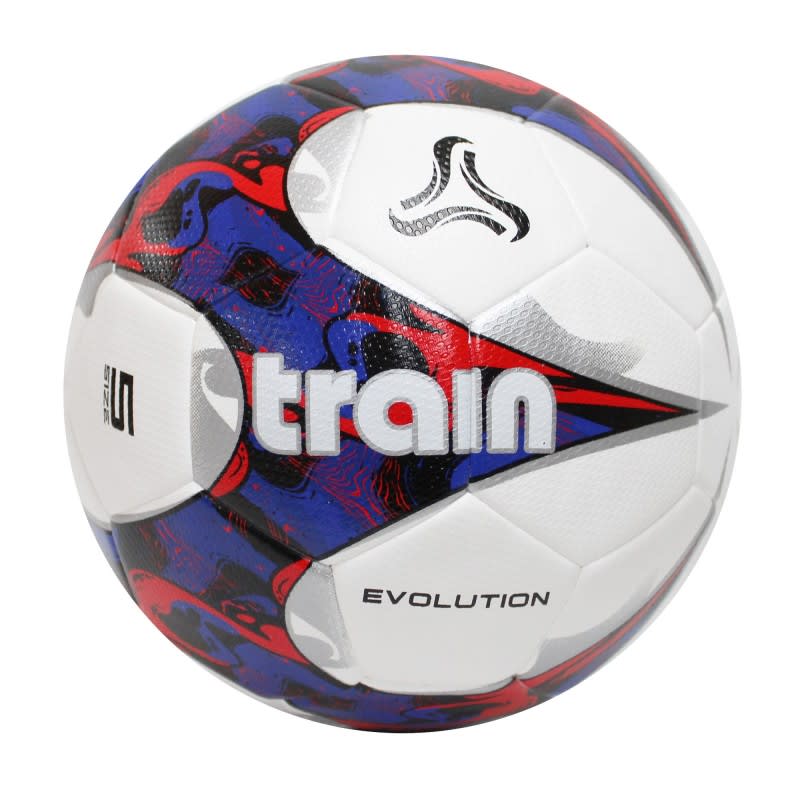 BALON DE FUTBOL TRAIN EVOLUTION N° 5 BLANCO-AZUL-ROJO