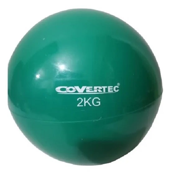 BALON MEDICINAL DE SILICONA 2 KILOS SIN REBOTE COVERTEC VERDE