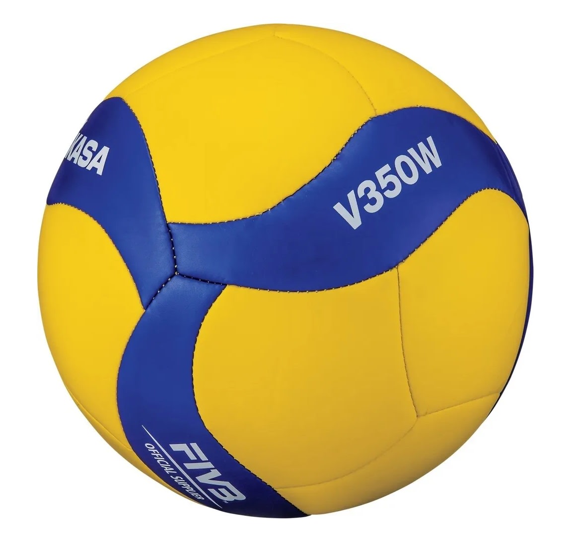 BALON DE VOLEIBOL MIKASA MODELO V350W Nº 5 AMARILLO-AZUL