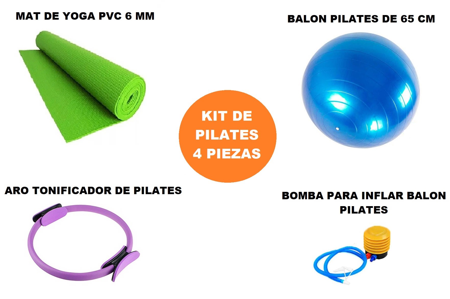 KIT DE PILATES 4 PIEZAS Tecnoclass SpA