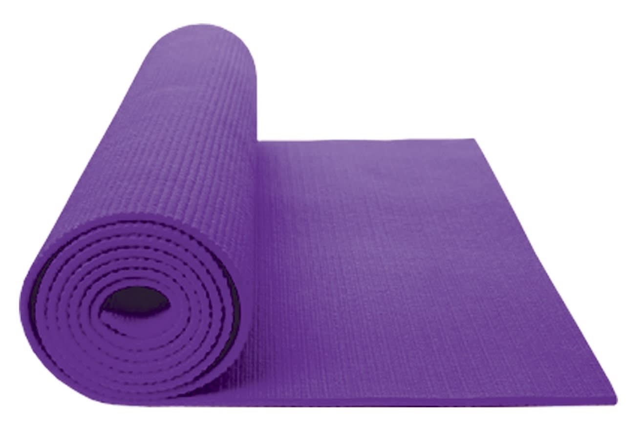 MAT DE YOGA PVC 4 MM EXCELENTE CALIDAD MORADO - VIOLETA