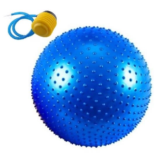 BALON PILATES ERIZO DE 65 CMS. AZUL