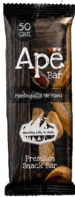 Barra de dátiles sabor mantequilla de maní 50gr Caja de 10un1