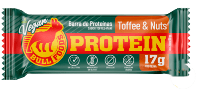 Barra de proteína sabor toffee nuts 50gr Caja de 20un1