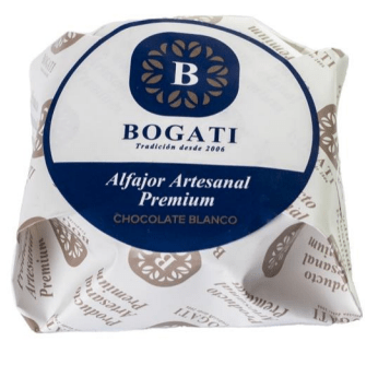 Alfajor cubierto de chocolate blanco 55gr Caja de 24un1