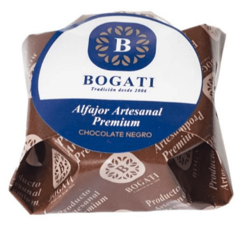 Alfajor cubierto de chocolate negro 55gr Caja de 24un1