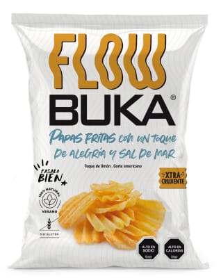 Papas fritas flow con sal de mar 35gr Caja de 30un1