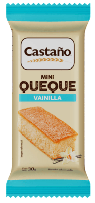 Mini queque sabor de vainilla 30gr Caja de 30un1