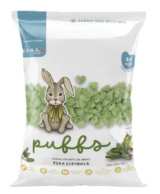 Cereal de arroz sabor pera y espinaca 10gr Caja de 24un1